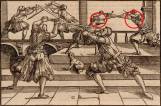 Из работы Йоахиам Майера «Подробное описание искусства фехтования», 1570 год.